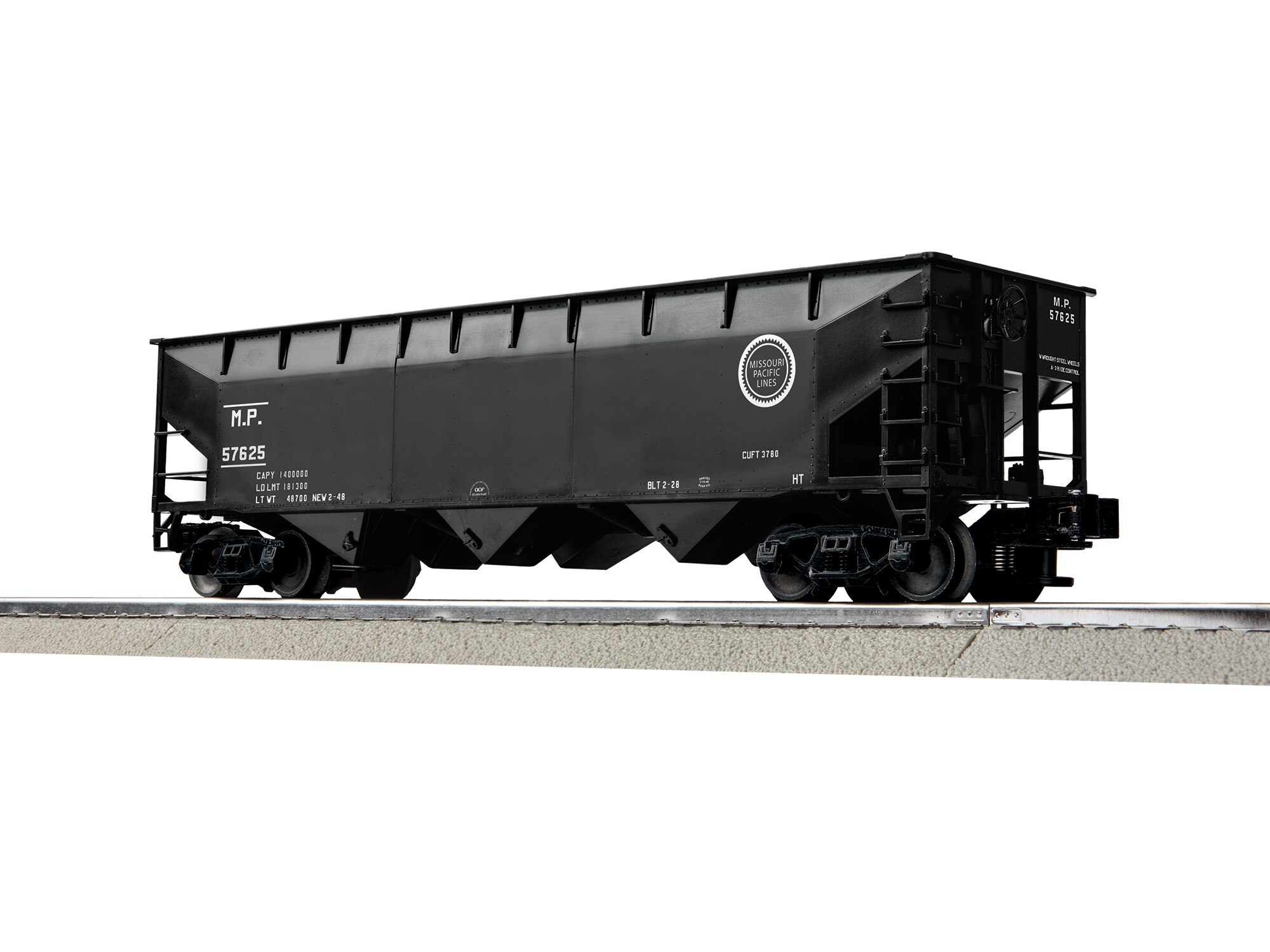 Missouri Pacific 3 Bay AAR Hopper #57625